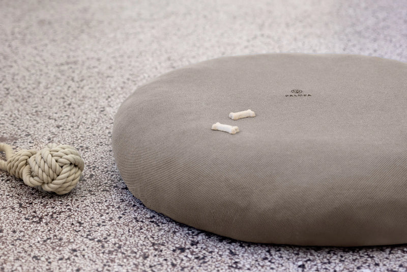 Palopa - Round Dog Bed Cover Donut Fippa Taupe Gray