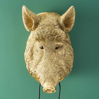 Werner Voss - Wandlamp wild zwijn Willy