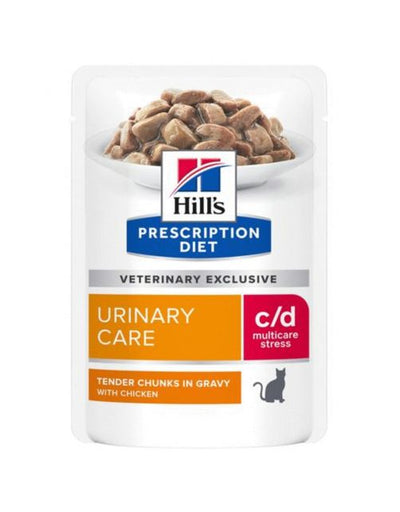 HILL'S - Prescription Diet c/d Multicare Stress Maaltijdzakje voor Katten met Kip
