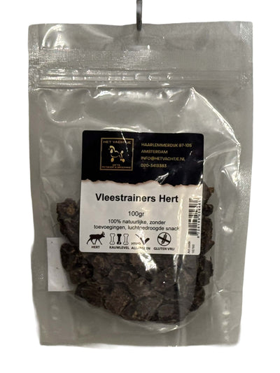 Het Vachtje Snack - Vleestrainers Hert - 100gr