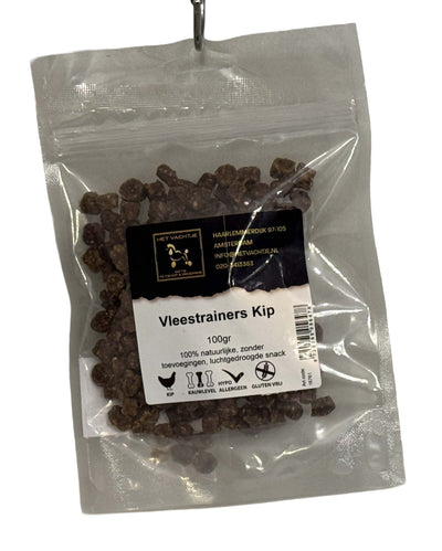 Het Vachtje Snack - Vleestrainers Kip - 100gr