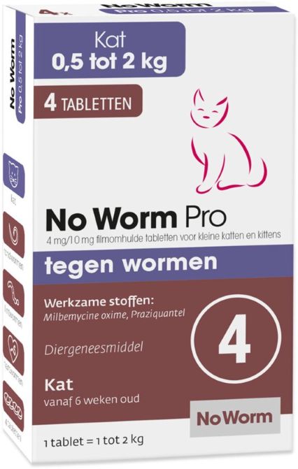 No Worm PRO dewormer for cats