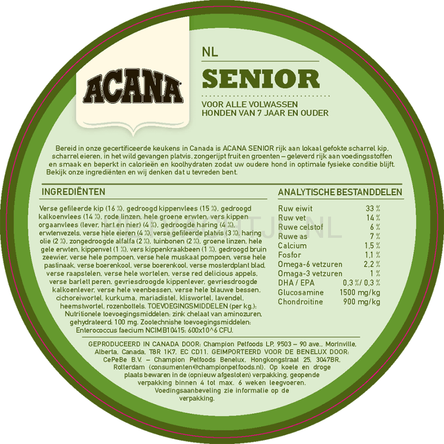 Acana Heritage Senior Dog Hondenvoeding