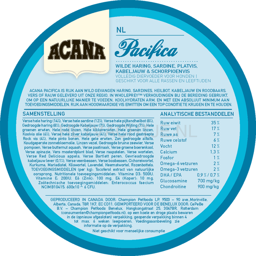Acana Regionals Pacifica Dog Hondenvoeding