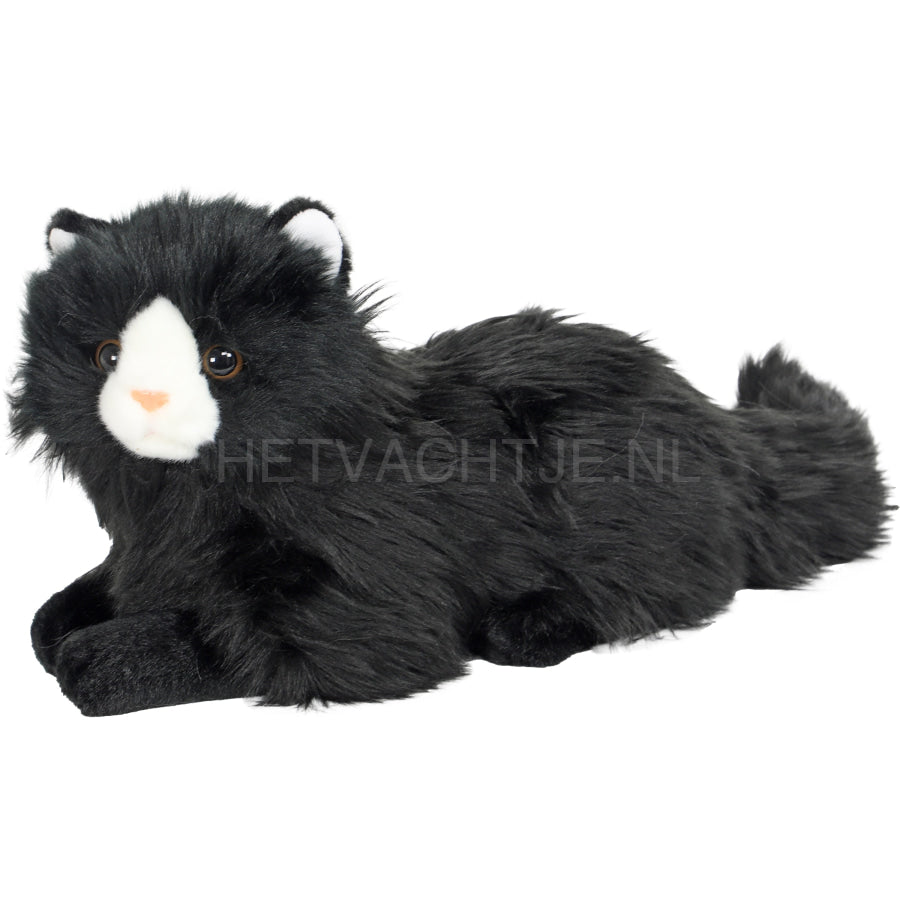 Boony - Natural Decoration Kat Pluche Zwart