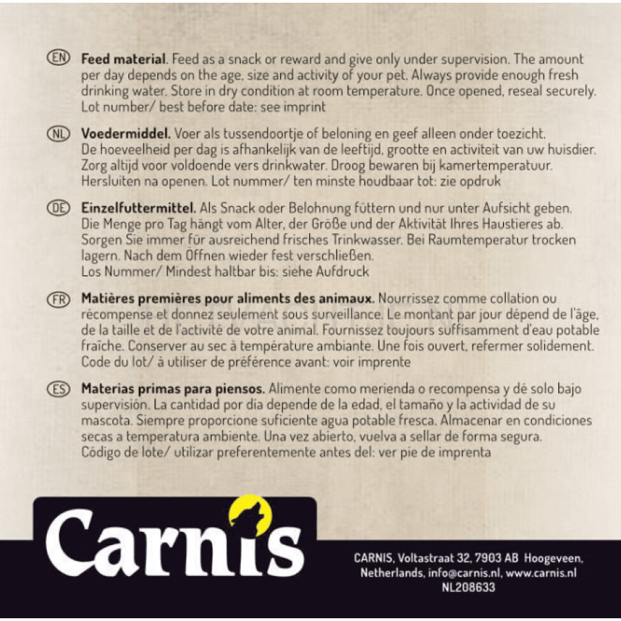 Carnis - Zalmhuid Stukjes Hondensnack