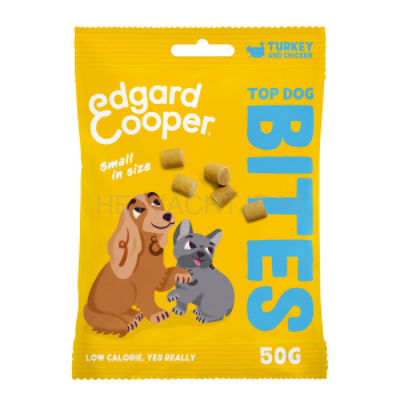 Edgard & Cooper Bites Kalkoen met Kip 50g / Alle leeftijden