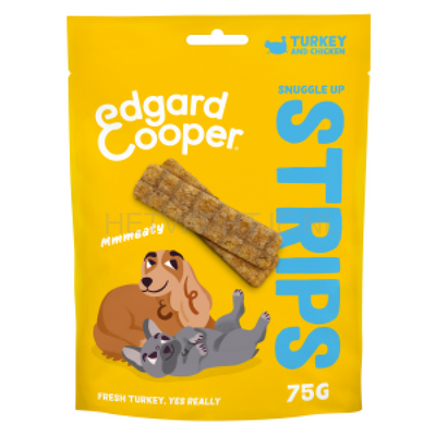 Edgard & Cooper Strips Kalkoen & Kip 75g / Alle leeftijden / Kip