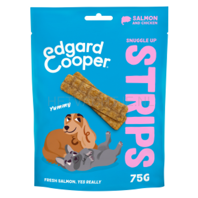Edgard & Cooper Strips Zalm & Kip 75g / Alle leeftijden / Kip
