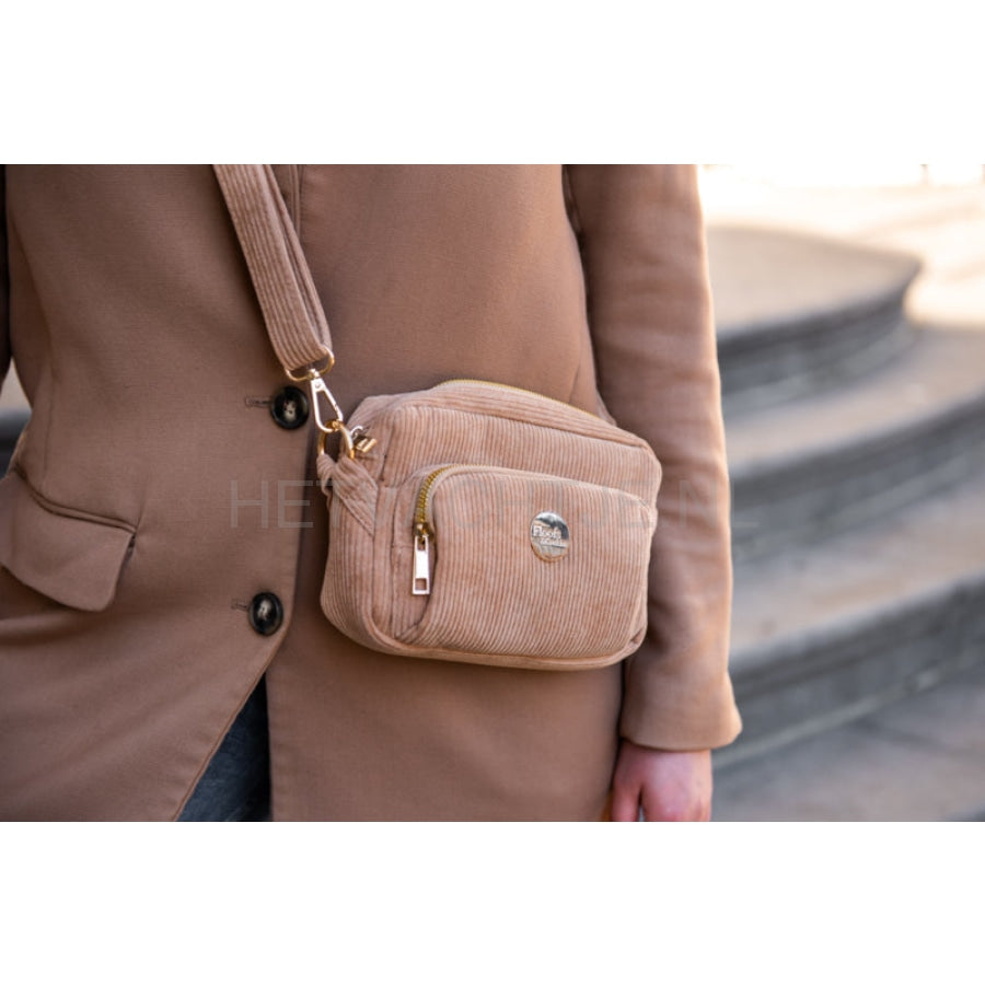 Floofs And Cookies - Fancy Dog Mom Bag Beige