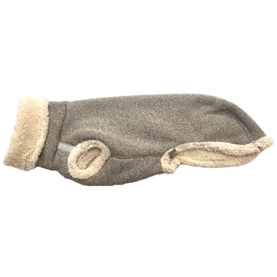 Holly Loo - Pull Teddy Voor Windhonden Grijs/beige