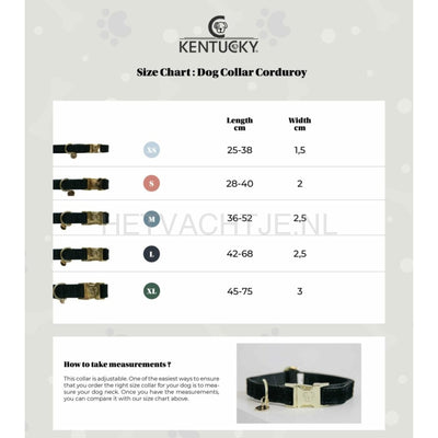 Kentucky - Hondenhalsband Leopard Donker Groen