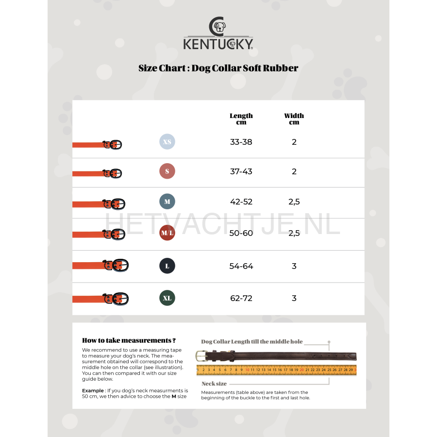 Kentucky - Hondenhalsband Soft Rubber Zwart Halsbanden En Tuigjes Voor Huisdieren