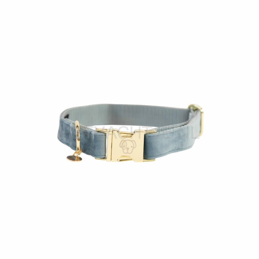 Kentucky - Hondenhalsband Velvet Licht Blauw Halsbanden En Tuigjes Voor Huisdieren