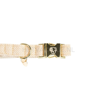 Kentucky - Hondenhalsband Wol Beige Halsbanden En Tuigjes Voor Huisdieren