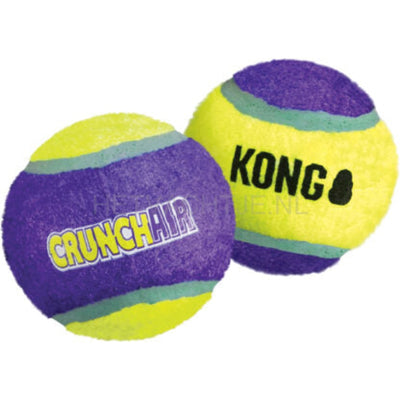 Kong Hond Crunchair Tennisbal Medium Net A 3 Stuks. Ballen