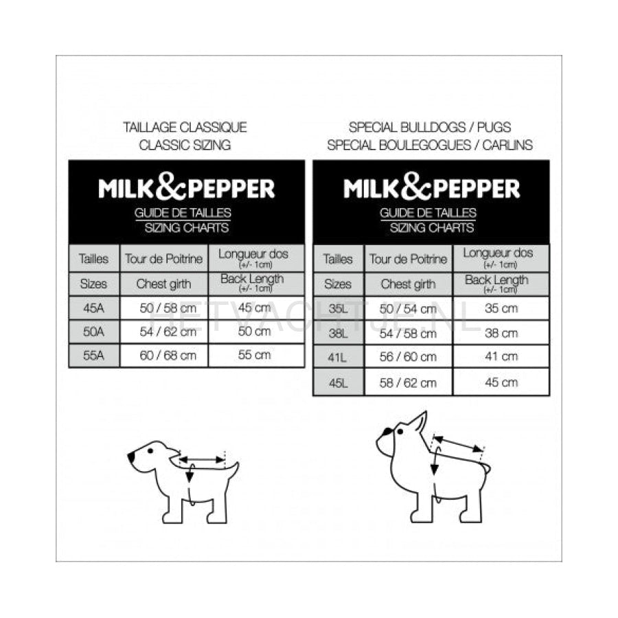 Milk&pepper - Stuart Bulldog Regenjas