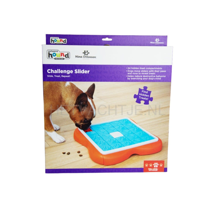 Nina Ottosson Dog Challenge Slider Hondenpuzzel (Level 3) Hondenspeeltjes