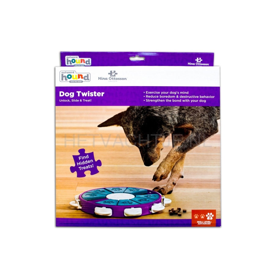 Nina Ottosson Dog Twister Hondenpuzzel (Level 3) Hondenspeeltjes