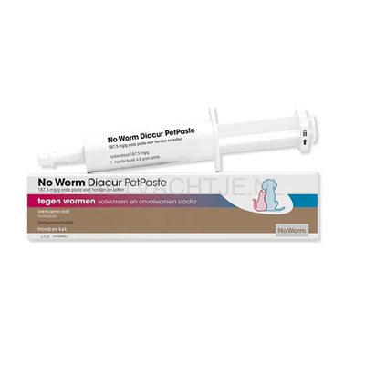 No Worm - Diacur PetPaste Ontwormen / 4.8gr / Alle leeftijden ontworming