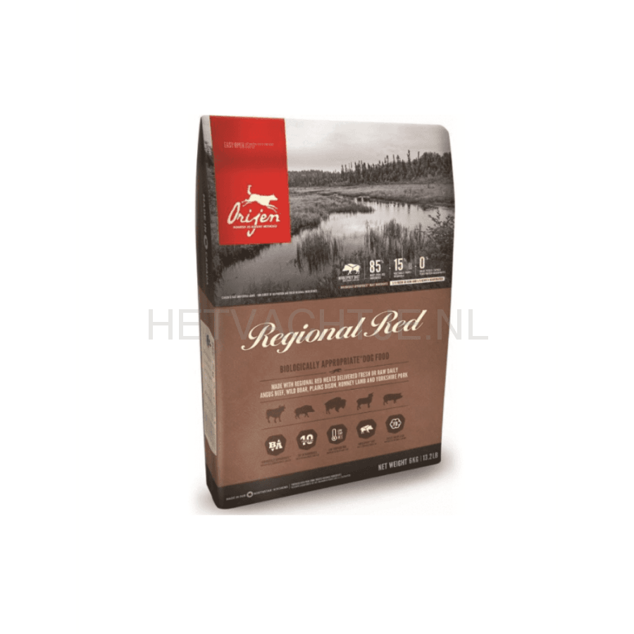 Orijen Whole Prey Regional Red Dog Hondenvoeding