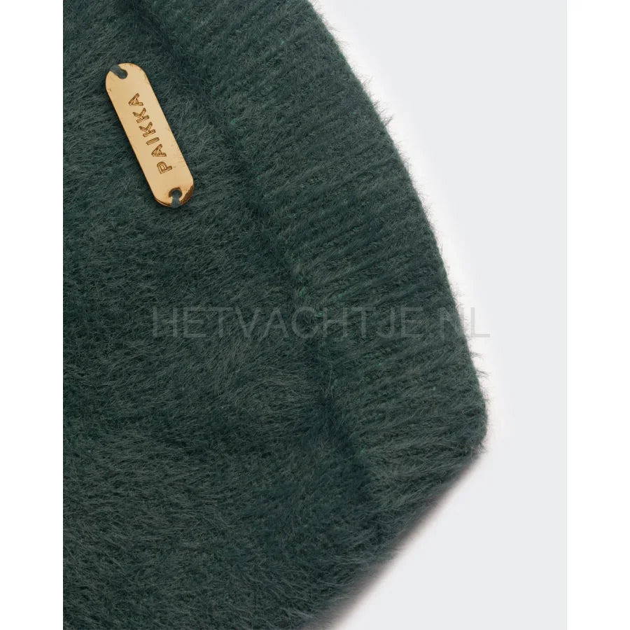 Paikka - Furry Knit Sweater Groen Hondentrui