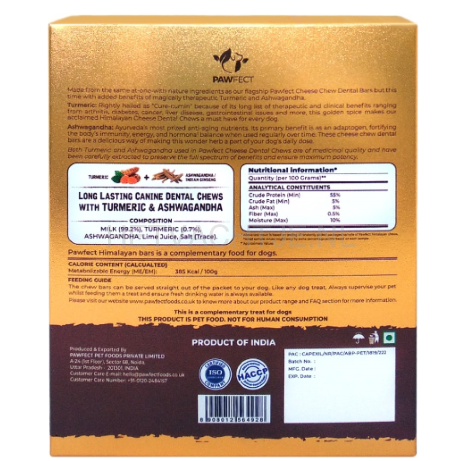 Pawfect - Chew Bar Himalayan Turmeric En Ashwagandha
