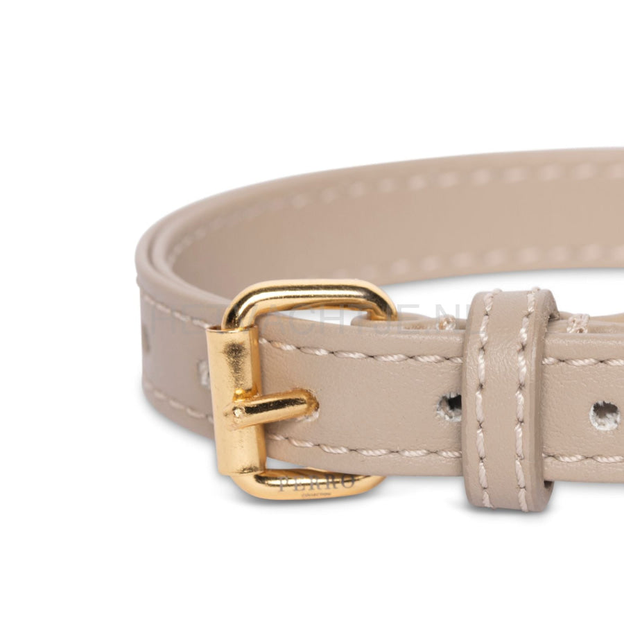 Perro Collection - Beige Halsband Halsbanden En Tuigjes Voor Huisdieren