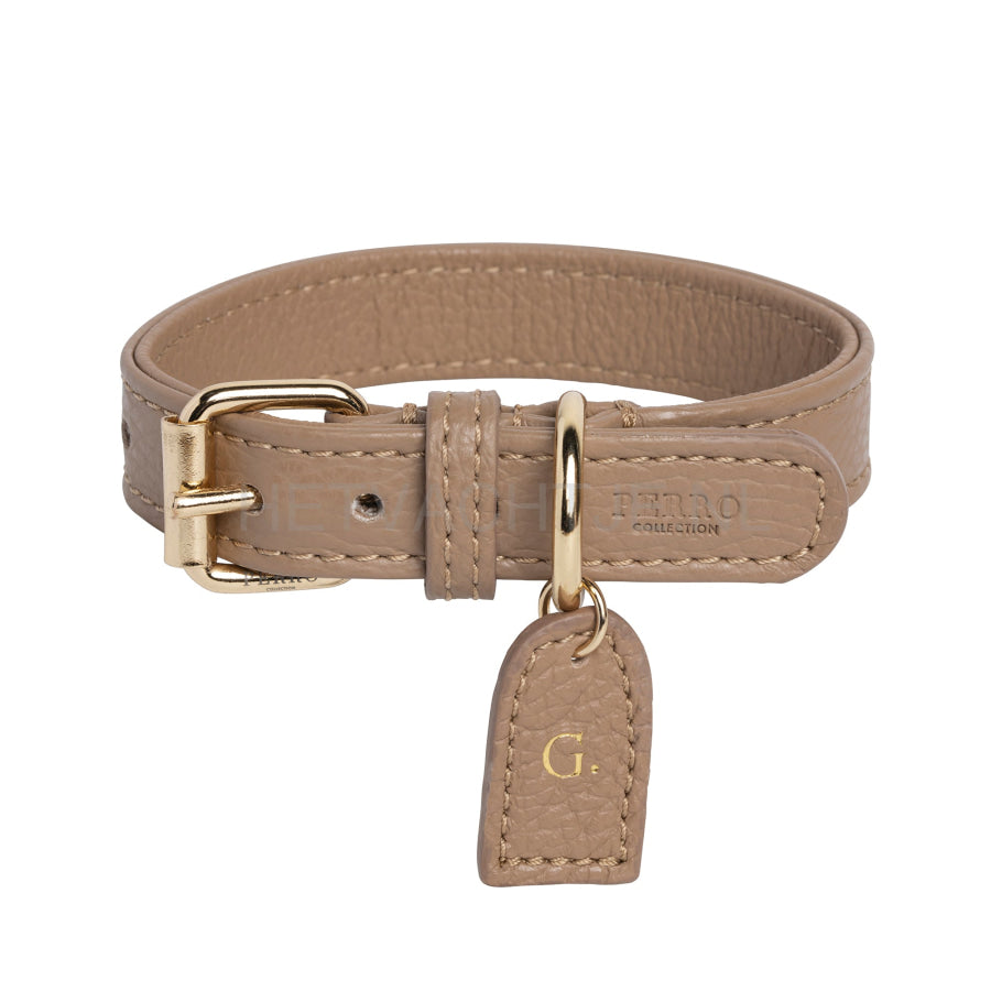 Perro Collection - Caffe Latte Halsband Halsbanden En Tuigjes Voor Huisdieren