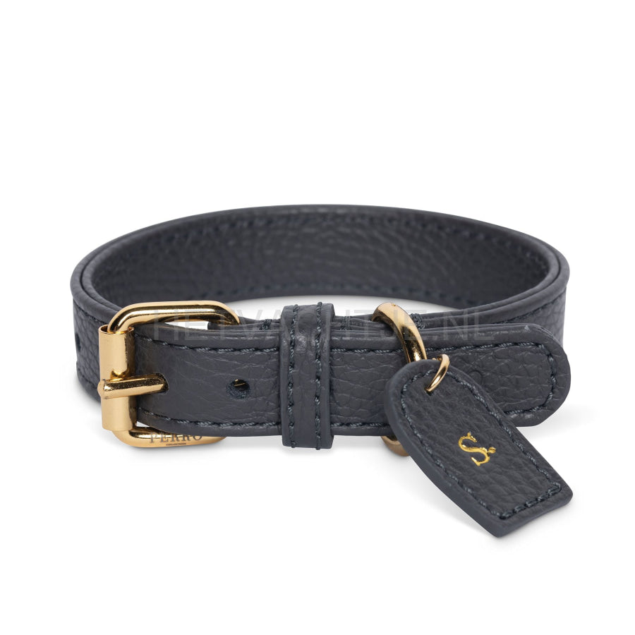 Perro Collection - Dark Grey Halsband Halsbanden En Tuigjes Voor Huisdieren