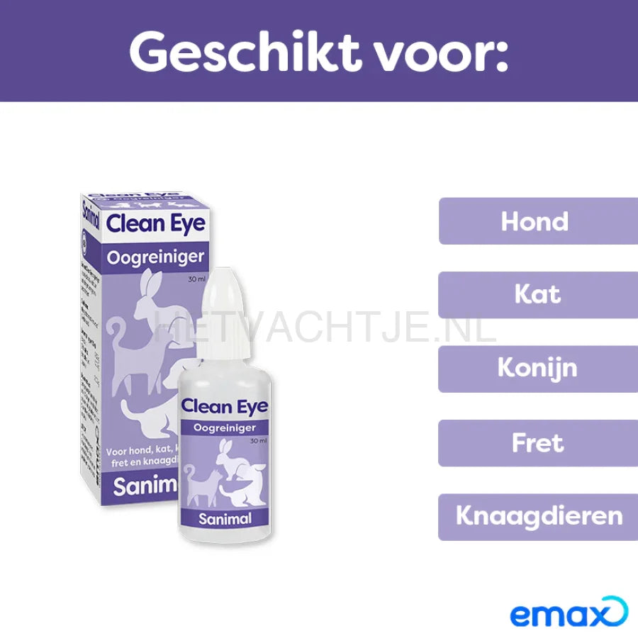 Sanimal - Clean eye Oogreiniger 30ml