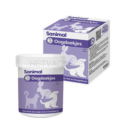 Sanimal - Oogdoekjes 100 stuks