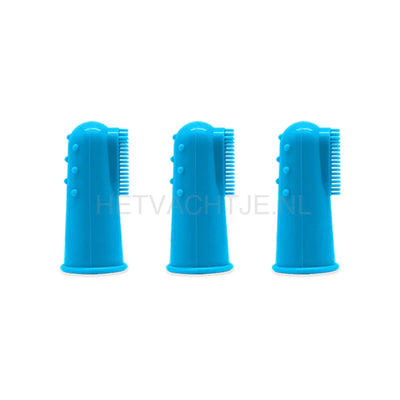 Sanimal - Vingertandenborstels 3 Stuks