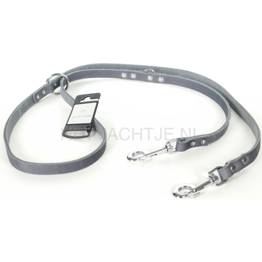 Tijssen Multi Lijn Vetleer Hondenriem (Verschillende Varianten) Hondenlijnen