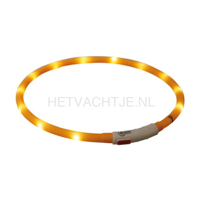 Trixie - Led Flash Lichtgevende Band Oranje
