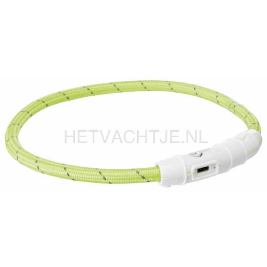 Trixie - Led Flash Lichtgevende Band Usb Groen