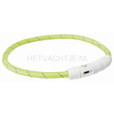 Trixie - Led Flash Lichtgevende Band Usb Groen