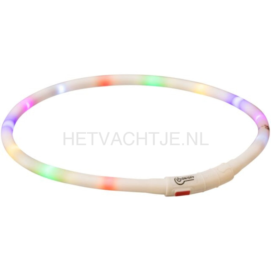 Trixie - Led Flash Lichtgevende Band Wit