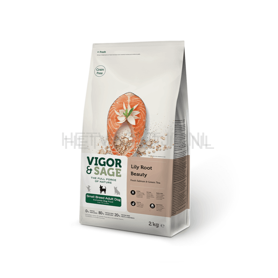 Vigor & Sage - Lily Root Beauty Small Breed Honden Hondenvoeding