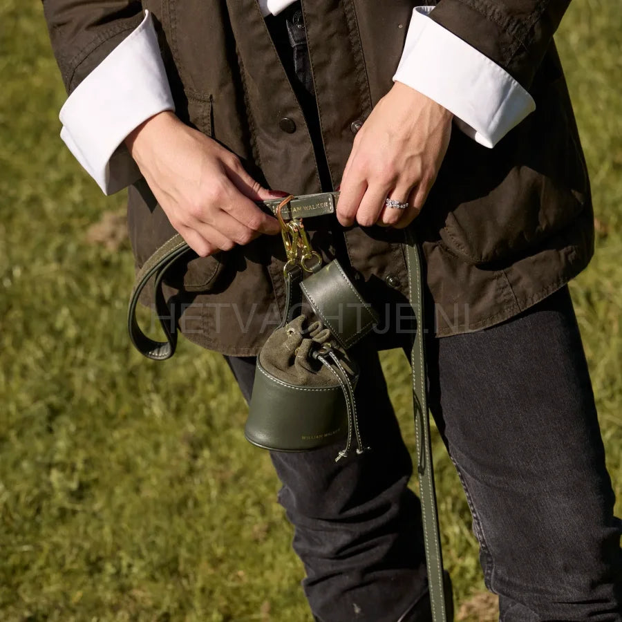 William Walker - Hoogwaardige suède hondenriem Forest