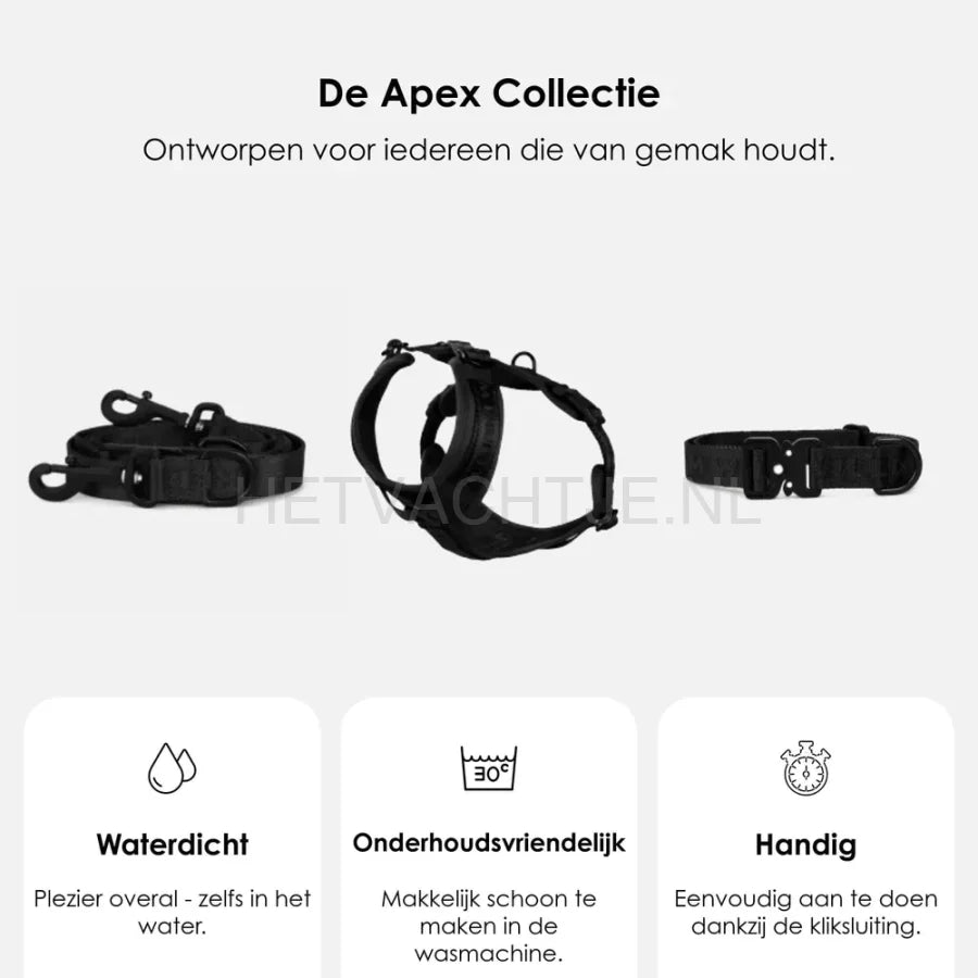 William Walker - Jacquard nylon halsband Nero