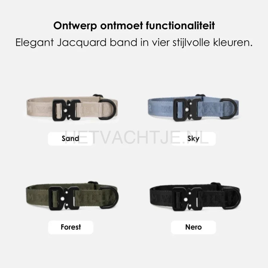 William Walker - Jacquard nylon halsband Nero