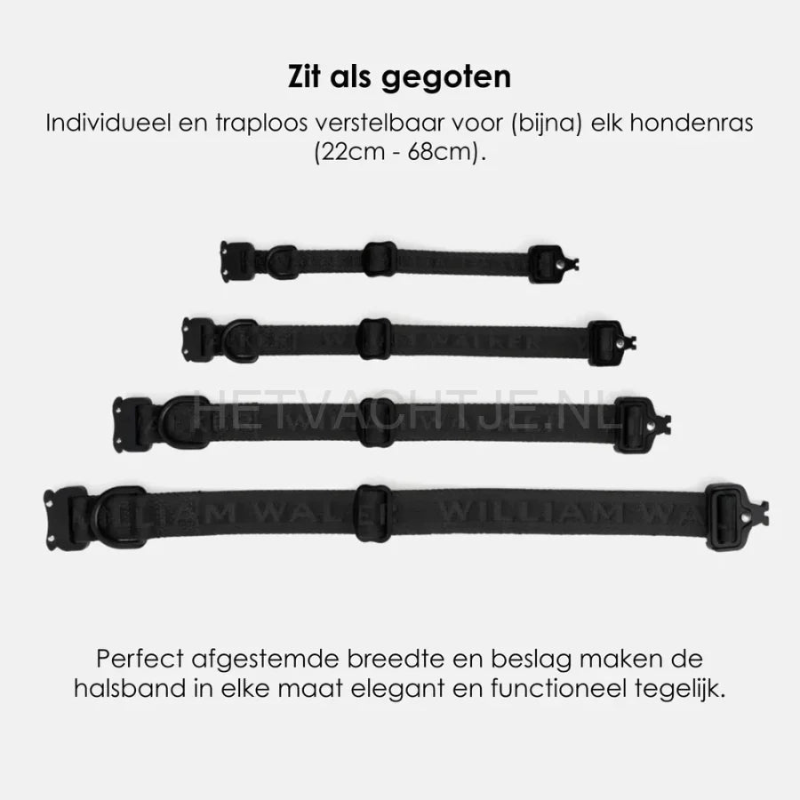 William Walker - Jacquard nylon halsband Nero