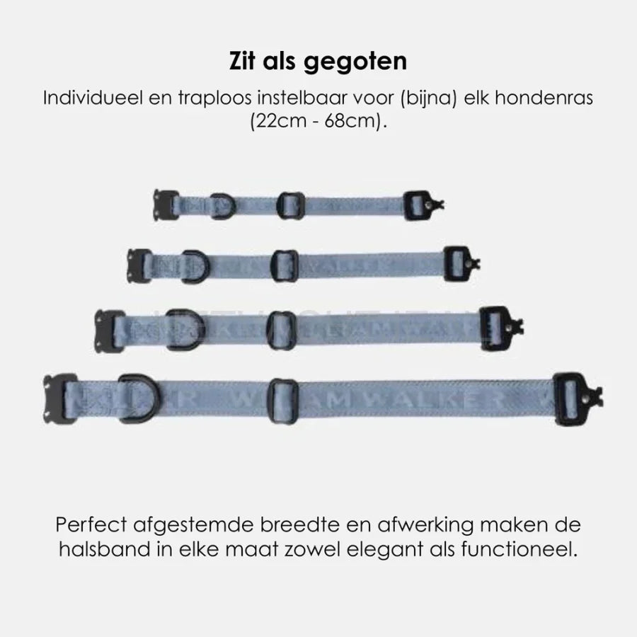 William Walker - Jacquard nylon halsband Sky