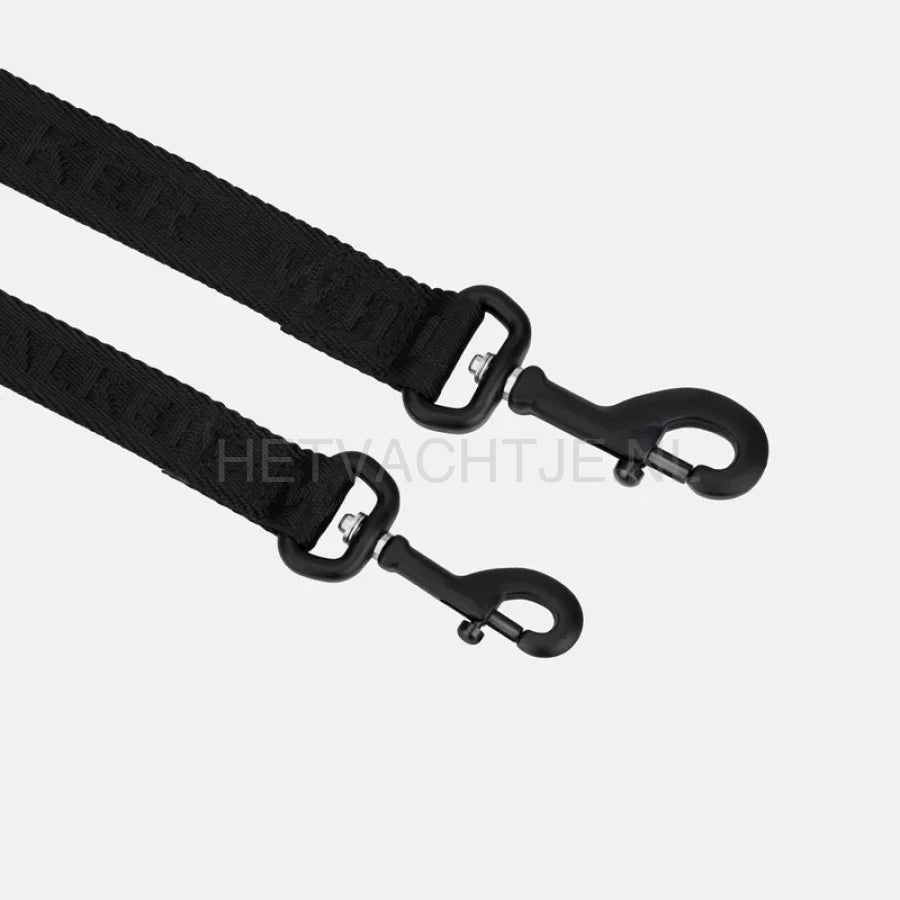William Walker - Jacquard nylon hondenriem Nero