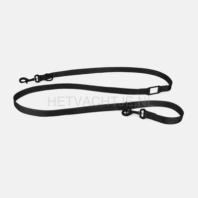 William Walker - Jacquard nylon hondenriem Nero