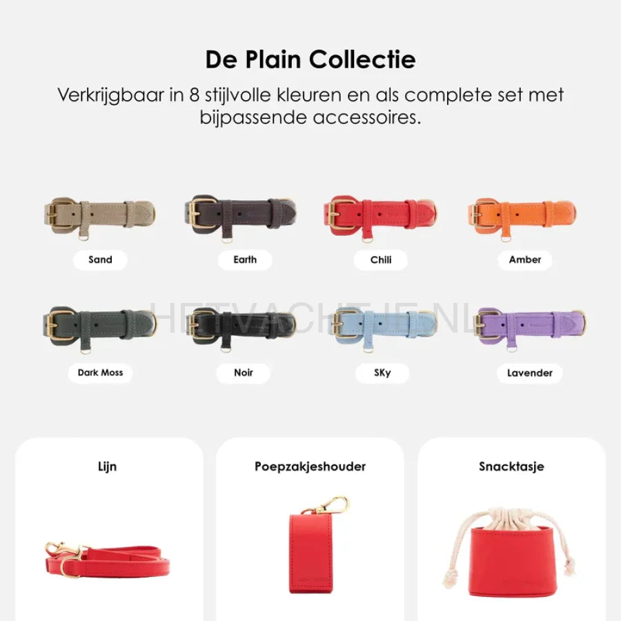 William Walker - Leren halsband Chilli
