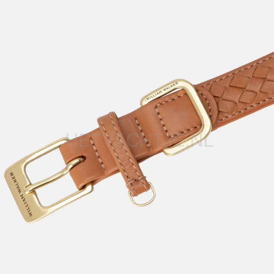 William Walker - Leren halsband Prestige Karamel
