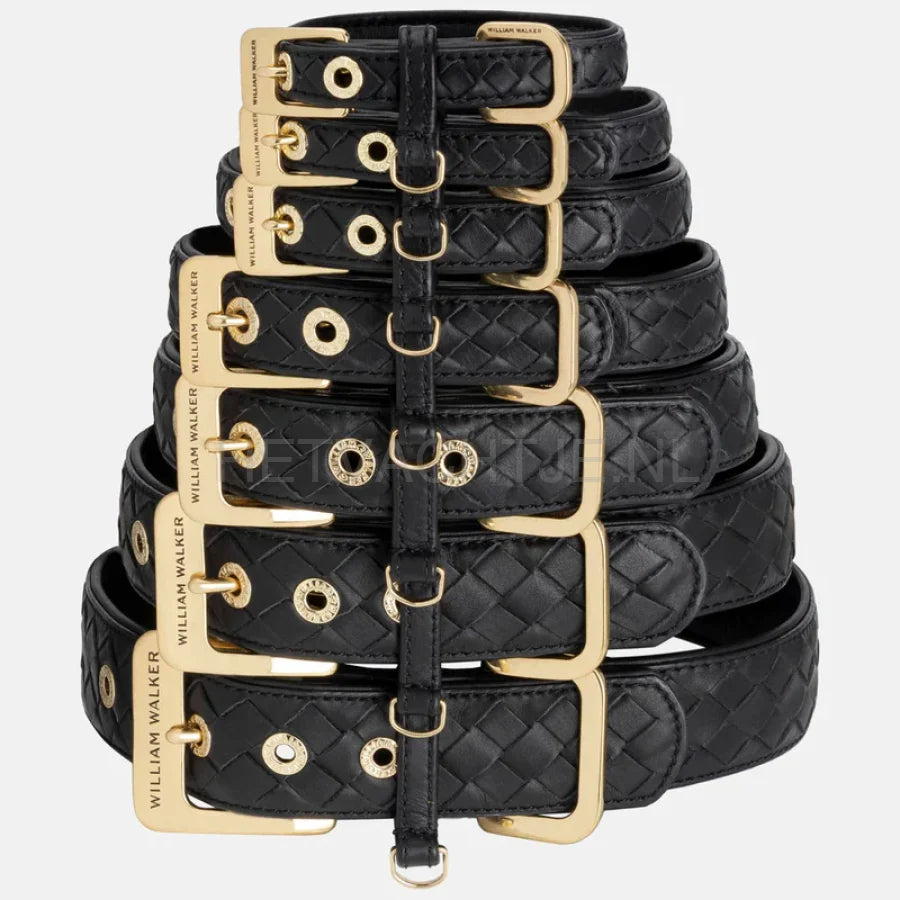 William Walker - Leren halsband Prestige Nero