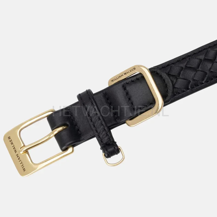 William Walker - Leren halsband Prestige Nero